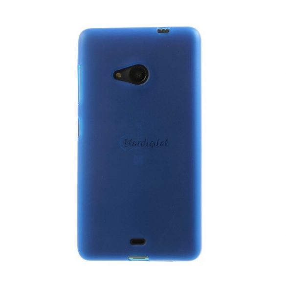 Protector de telefon din silicon (mat) ALBASTRU Microsoft Lumia 535