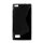 Protector de telefon din silicon (S-line) BLACK Blackberry Leap (Z20)