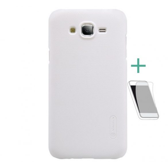 NILLKIN SUPER FROSTED plastic telefon protecție(cauciucat suprafață aspră + ecran protecțieFolie) alb  Samsung Galaxy J5 (2015) SM-J500