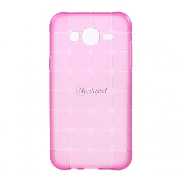 Protectie din silicon pentru telefon (model cub) MAGENTA Samsung Galaxy J5 (2015) SM-J500