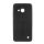 Protectie de telefon din silicon (efect piele, model de cusaturi) NEGRU Microsoft Lumia 550