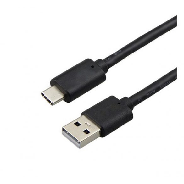 Cablu de date (USB - Type-C, încărcător rapid, 100cm) NEGRU