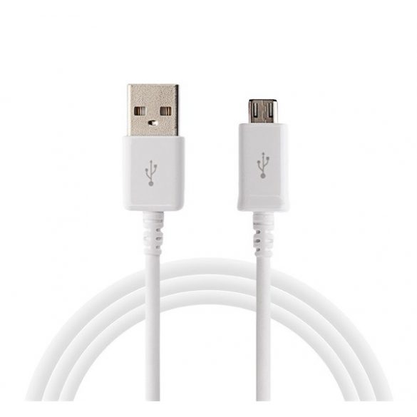 SAMSUNG cablu de date (USB - microUSB, 150cm, funcție de încărcare) alb 