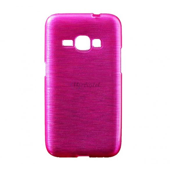 Protector de telefon din silicon (model periat) MAGENTA Samsung Galaxy J1 (2016) SM-J120