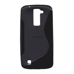 Protectie din silicon pentru telefon (S-line) NEGRU LG K8 (K350n)