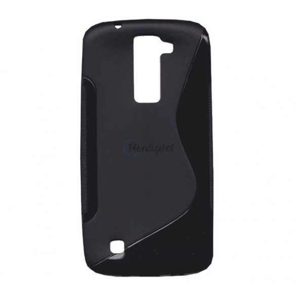 Protectie din silicon pentru telefon (S-line) NEGRU LG K8 (K350n)