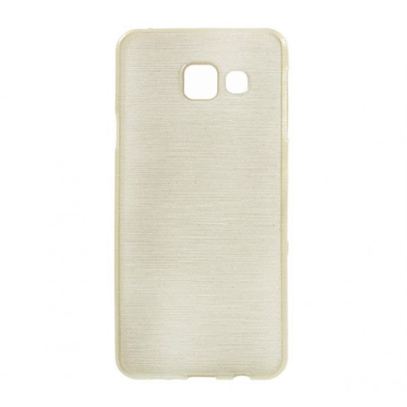 Protector de telefon din silicon (model periat) GOLD Samsung Galaxy A3 (2016) SM-A310F