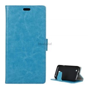 Husă în picioare, efect piele (FLIP, deschidere laterală, funcție de suport pentru birou, premium) BLUE LS450 USA LG K3 (K100)