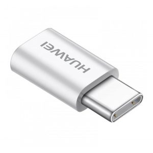 Adaptor HUAWEI (priza microUSB - Type-C, transfer de date si incarcare) ALB