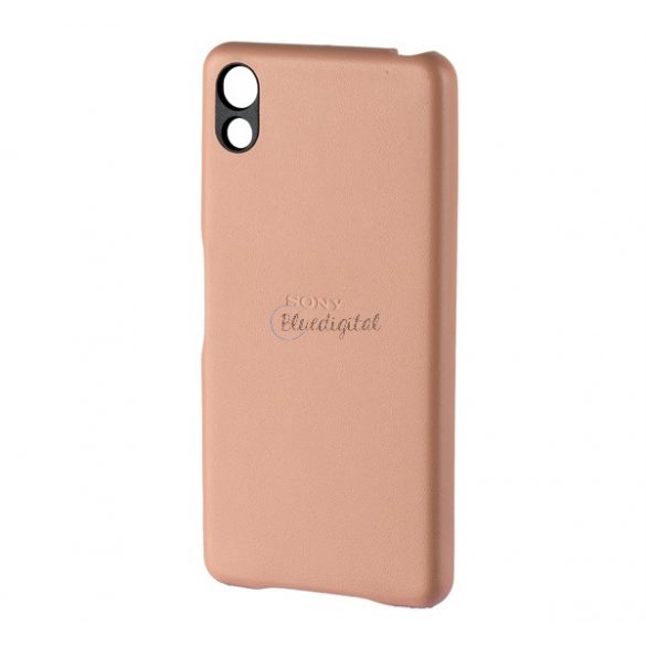 Protectie telefon din plastic SONY (efect piele) ROSE GOLD Sony Xperia X Performance (F8131)