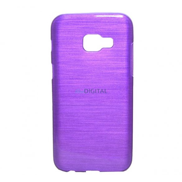 Protector de telefon din silicon (model periat) PURPLE Samsung Galaxy A3 (2017) SM-A320F