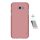 Protectie de telefon din plastic NILLKIN SUPER FROSTED (cauciucat, suprafata aspra + folie de protectie a ecranului) ROSE GOLD Samsung Galaxy A3 (2017) SM-A320F