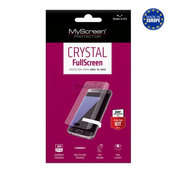 Film protector ecran MYSCREEN CRYSTAL FULLSCREEN (curbat, autoadeziv PET, neretractabil, 0,15 mm, 3H) TRANSPARENT Huawei P9 Plus