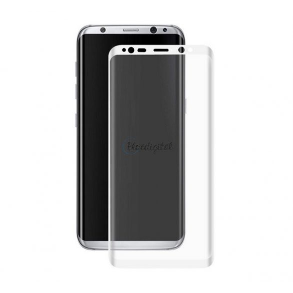 Sticlă de protecție a ecranului ENKAY (copertă completă 3D, curbată, rezistentă la zgârieturi, 0,26 mm, 9H) ALB Samsung Galaxy S8 Plus (SM-G955)