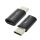 Adaptor FOREVER (priza microUSB - Type-C, transfer de date si incarcare) NEGRU