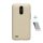 Protector de telefon din plastic NILLKIN SUPER FROSTED (cauciucat, suprafață aspră + folie de protecție pentru ecran) GOLD LG K10 (2017) M250n