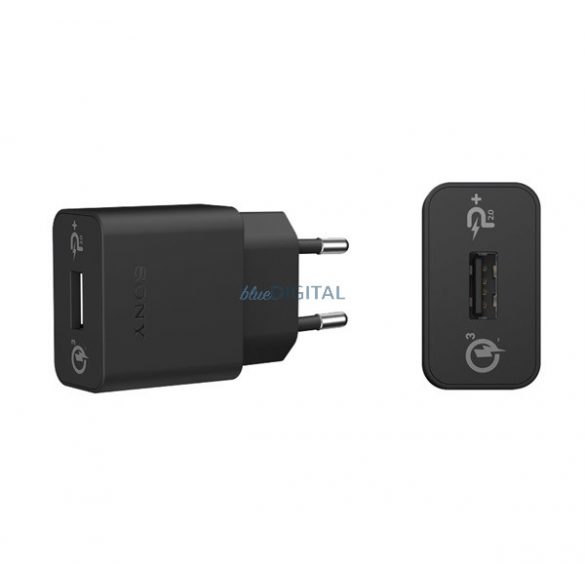 Încărcător de rețea SONY priză USB (15W, încărcător rapid PD 3.0) NEGRU