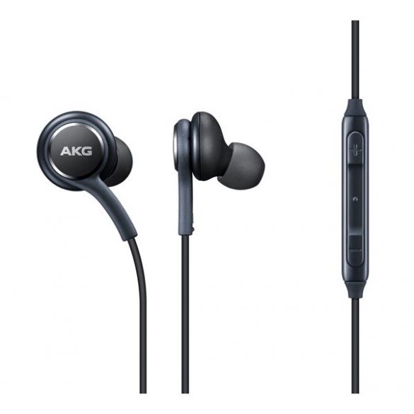 Căști SAMSUNG STEREO (mufă de 3,5 mm, buton de înregistrare, control volum, reglat de AKG) NEGRU