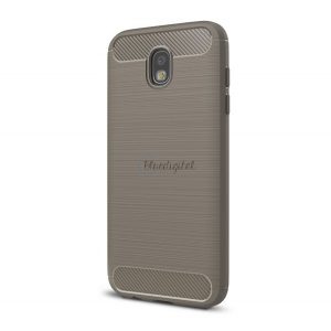 Protectie din silicon pentru telefon (rezistenta medie la impact, colt cu perna de aer, periat, model carbon) GRI Samsung Galaxy J7 (2017) SM-J730