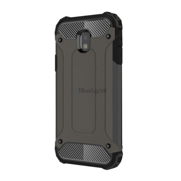 Protector de telefon din plastic Defender (rezistenta medie la impact, colt cu perna de aer, interior din silicon, efect metalic) MARO Samsung Galaxy J3 (2017) SM-J330 EU