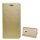 Carcasa in picioare, efect piele (FLIP, deschidere laterala, functie suport pentru masa) GOLD LG K10 (2017) M250n