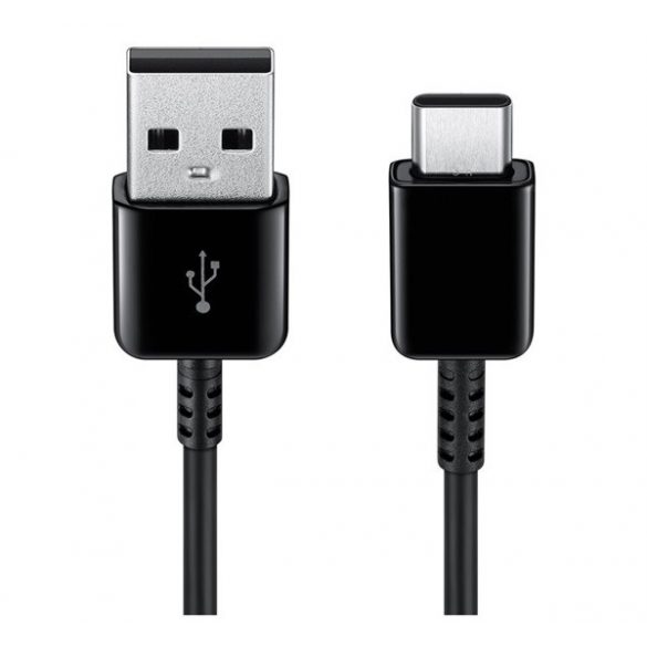 Cablu de date SAMSUNG (USB - Type-C, încărcător rapid, 150cm) NEGRU