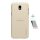 Protector de telefon din plastic NILLKIN SUPER FROSTED (cauciucat, suprafață aspră + folie de protecție a ecranului) GOLD Samsung Galaxy J7 (2017) SM-J730