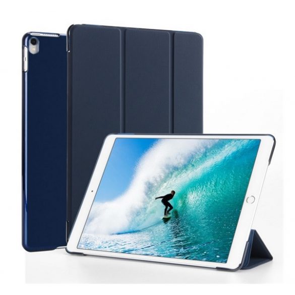 Husă stativă, efect piele (FLIP activ, deschidere laterală, funcție de suport pentru birou TRIFOLD) Butoane Apple IPAD Pro 10.5 (2017), Apple IPAD Air 2019 (Air 3)