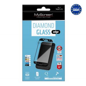 Sticlă de protecție pentru ecran MYSCREEN DIAMOND GLASS EDGE (2.5D, curbată, rezistentă la zgârieturi, 0,33 mm, 9H) ALB Sony Xperia XA1 Ultra (G3212)