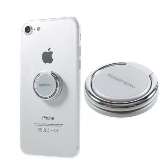 MERCURY RING inel suport telefon (metal, adeziv, suport telefon, rotativ 360°) EZÜST