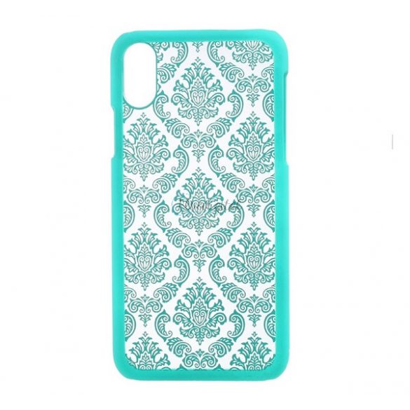 Protectie din plastic pentru telefon (model de flori damasc) CYAN Apple iPhone X 5.8, Apple iPhone XS 5.8