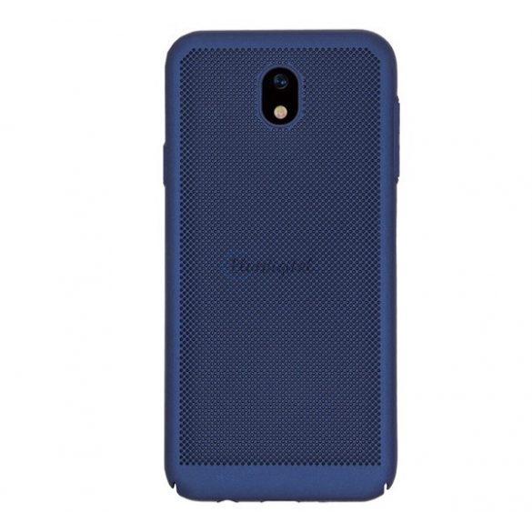 Protecție din plastic pentru telefon (cauciucat, model perforat) ALBASTRU ÎNCHIS Samsung Galaxy J5 (2017) SM-J530 EU