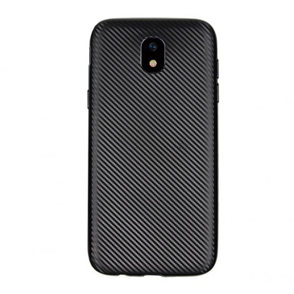 Protectie de telefon din silicon (model carbon) NEGRU Samsung Galaxy J3 (2017) SM-J330 EU