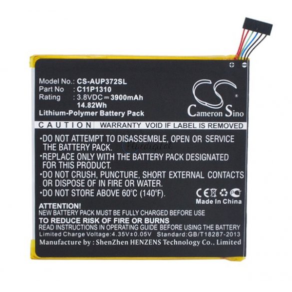 Baterie CAMERON SINO Li-Polymer (3.8V/3900mAh, compatibil cu Asus C11P1310) NEGRU Asus Fonepad 7 (ME372CL)