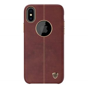 NILLKIN ENGLON plastic protecțiede telefon (efect de piele, model de cusături, decupaj logo) BARNA Apple iPhone X 5.8, Apple iPhone XS 5.8