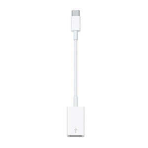 Cablu adaptor APPLE (mufă USB - Type-C, 12 cm) ALB