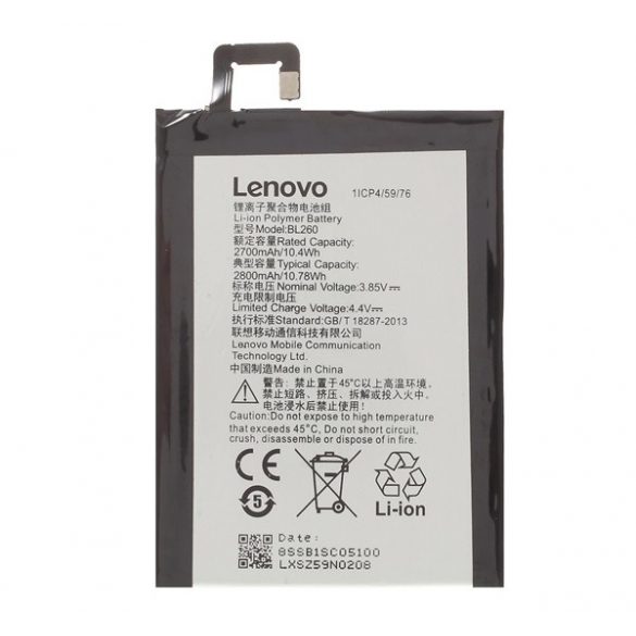 Baterie LENOVO 2800mAh LI-Polymer Lenovo Vibe S1 Lite (S1La40)