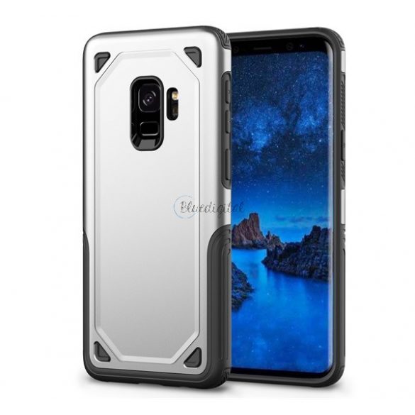 Protector de telefon din plastic Defender (rezistență medie la impact, interior din silicon, ultra subțire) ARGINTIE Samsung Galaxy S9 (SM-G960)