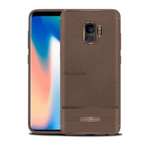 Protector de telefon din silicon (rezistenta la impact mediu, efect piele, periat) MARO Samsung Galaxy S9 (SM-G960)