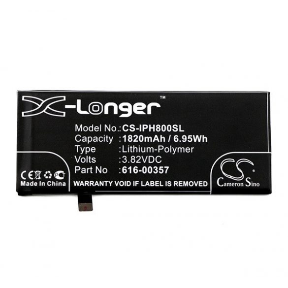 Baterie CAMERON SINO Li-Polymer (3.82V/1820mAh, compatibil cu Apple 616-00357) NEGRU Apple iPhone 8 4.7