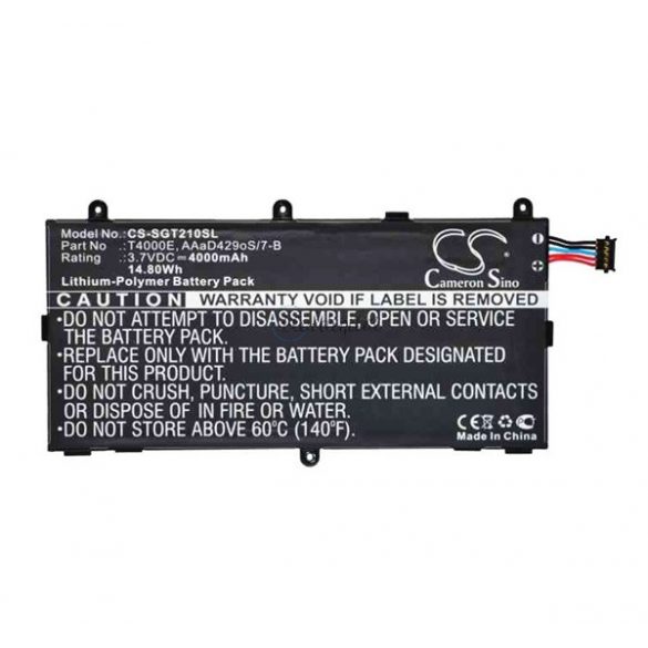 Baterie CAMERON SINO Li-Polymer (3,7V/3600mAh, compatibil cu Samsung AAaD429oS/7-B) NEGRU Samsung Galaxy Tab3 7.0 (SM-T210, P3210), Samsung Galaxy Tab3 7.0 (SM-T211, P3200), Samsung Galaxy Tab3 Kids 7.0 (SM-T2105)