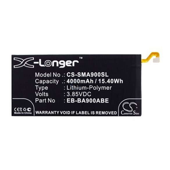 Baterie CAMERON SINO Li-Polymer (3,85V/4000mAh, compatibil cu Samsung EB-BA900ABE) NEGRU Samsung Galaxy A9 (2016) SM-A910