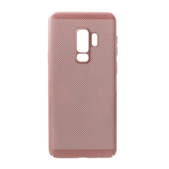 Protecție din plastic pentru telefon (cauciucată, model perforat) GOLDEN Samsung Galaxy S9 Plus (SM-G965)