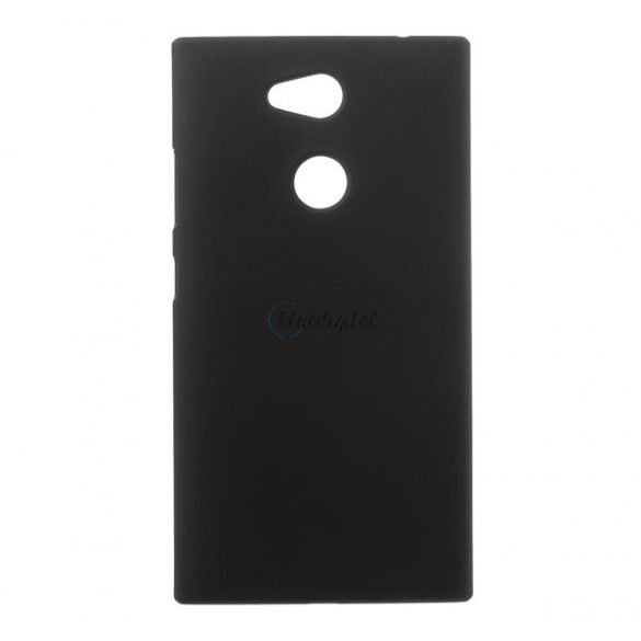 Protector de telefon din plastic (cauciucat) NEGRU Sony Xperia L2 (H4311)