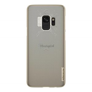 Protector de telefon din plastic NILLKIN AIR (cauciucat, perforat) GOLD Samsung Galaxy S9 (SM-G960)