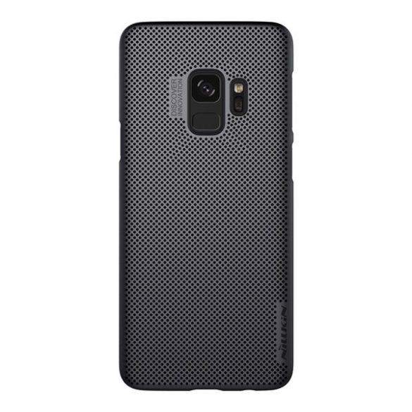 NILLKIN AIR plastic protecțiede telefon (cauciucat, cu găuri) negru Samsung Galaxy S9 (SM-G960)