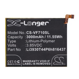 Baterie CAMERON SINO Li-Polymer (3.85V/3000mAh, compatibil cu ZTE Li3930T44P6h816437) NEGRU Vodafone Smart V8 (VFD710)