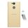 Protector de telefon din plastic NILLKIN SUPER FROSTED (cauciucat, suprafață aspră + folie de protecție pentru ecran) GOLD Sony Xperia XA2 (H4113)