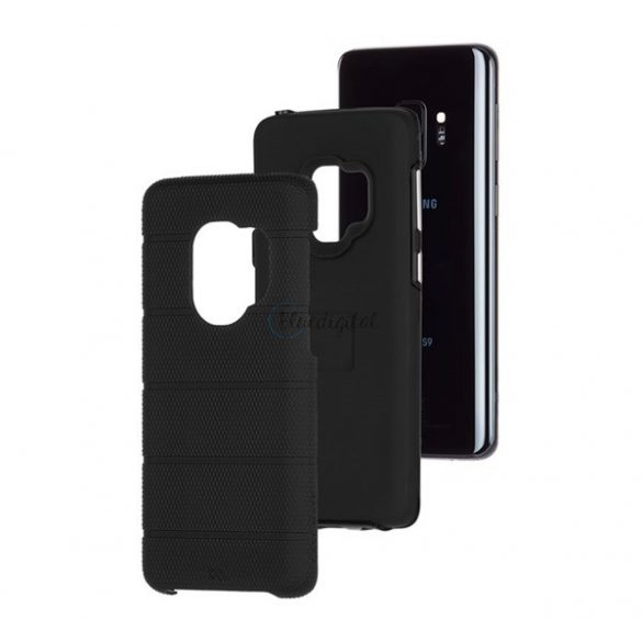 Protector de telefon din plastic CASE-MATE TOUGH MAG (ultra-subțire, interior din silicon, rezistență medie la impact) NEGRU Samsung Galaxy S9 (SM-G960)