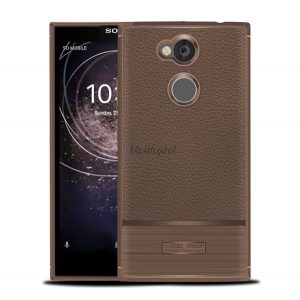 Protector de telefon din silicon (rezistenta la impact mediu, efect piele, periat) MARO Sony Xperia L2 (H4311)